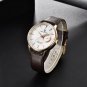 White_Men's es luxury quartz men Business leather wrist mens waterproof clock 2019