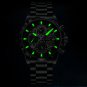 Black green S_2023 Mens Watches Top Brand Stainless Steel Hollow Sports Waterproof Quartz Watch Men