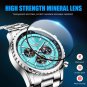 Silver blue S_2023  Top Brand Luxury  Men Watch Quartz Man Watches Waterproof Luminous Watch for Men