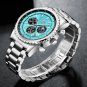 Silver cyan L_2023  Top Brand Luxury  Men Watch Quartz Man Watches Waterproof Luminous Watch for Men
