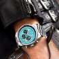 Silver cyan L_2023  Top Brand Luxury  Men Watch Quartz Man Watches Waterproof Luminous Watch for Men