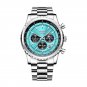 Silver cyan S_2023  Top Brand Luxury  Men Watch Quartz Man Watches Waterproof Luminous Watch for Men