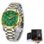 Gold green S_2023  Fashion Watch Women Watches Ladies Creative Steel Women Bracelet Watches Female W