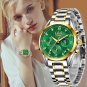 Rose gold blue S_2023  Fashion Watch Women Watches Ladies Creative Steel Women Bracelet Watches Fema