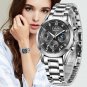 Silver blue S_2023 Fashion Watch Women Watches Ladies Creative Steel Women Bracelet Watches Female