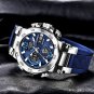 Black rose_Watches For Men 50M Waterproof Clock Alarm     LCD Dual Display Wristwatch Quartz Militar