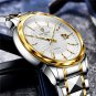 All gold_2023   Sword-Shaped Pointer Automatic Mechanical Watch Luxury Tungsten Steel 50m Waterproof
