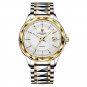 Gold white_2023   Sword-Shaped Pointer Automatic Mechanical Watch Luxury Tungsten Steel 50m Waterpro