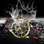 Black green_Mens Watches Brand Luxury Silicone Strap Waterproof Sport Quartz Chronograph Military Wa