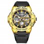 Gold black_Digital Men Military Watch Luminous Sports Man Watch 50M Waterproof Wristwatch LED Quartz