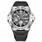 Silver black_Digital Men Military Watch Luminous Sports Man Watch 50M Waterproof Wristwatch LED Quar