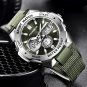 Silver green_Digital Men Military Watch Luminous Sports Man Watch 50M Waterproof Wristwatch LED Quar