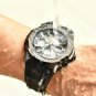 Silver green_Digital Men Military Watch Luminous Sports Man Watch 50M Waterproof Wristwatch LED Quar