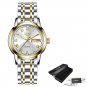 Gold white_2023  Gold Watch Women Watches Ladies Creative Steel Women's Bracelet Watches Female Wate