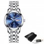 Silver blue_2023  Gold Watch Women Watches Ladies Creative Steel Women's Bracelet Watches Female Wat
