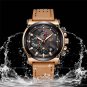 silver brown white_Men Sport Watches Top Brand Luxury Casual Quartz Watch Men Genuine Leather Milita