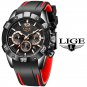 Black rose_2021  Fashion Blue Mens Watches Top Brand Luxury Clock Sports Chronograph Waterproof Quar