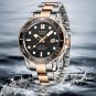 Silver black_2023 Sport Wristwatch For Man  Top Brand Stainless Steel Waterproof Clocks Men Watch Mi