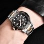Silver black_2023 Sport Wristwatch For Man  Top Brand Stainless Steel Waterproof Clocks Men Watch Mi