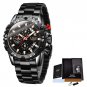 All black S_Watches Mens  Top Brand Waterproof Clock Male Silicone Strap Sport Quartz Watch For Men 