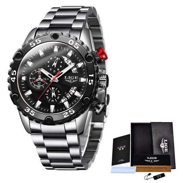 Silver black S_Watches Mens  Top Brand Waterproof Clock Male Silicone Strap Sport Quartz Watch For M