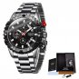 Silver black S_Watches Mens  Top Brand Waterproof Clock Male Silicone Strap Sport Quartz Watch For M