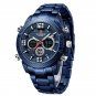 Blue_Brand Fox Carbon Fiber Case Sport Mens Watches Top Luxury Quartz Wristwatch For Men Military Wa