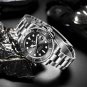 Silver green_2023 Watch Men Automatic Mechanical Tourbillon Clock Fashion Military Watches Men Stai