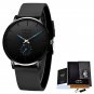 Black blue_2022  Fashion Sports Mens Watches Top Brand Luxury Waterproof Simple Ultra-Thin Watch Men