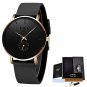 Rose gold_2022  Fashion Sports Mens Watches Top Brand Luxury Waterproof Simple Ultra-Thin Watch Men 