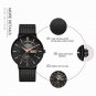 All blue_Mens Watches Top Brand Luxury Waterproof Ultra Thin Date Clock Male Steel Strap Casual Quar