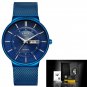 Gold_Mens Watches Top Brand Luxury Waterproof Ultra Thin Date Clock Male Steel Strap Casual Quartz W