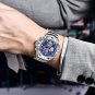 Black 2_FOX Men Watch Top Luxury Brand Big Dial Sport Watches Mens Chronograph Quartz Wristwatch Dat