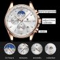 gold blue_Mens Watches Top Brand Luxury Mink Watch For Men Military Sports Chronograph Waterproof Me