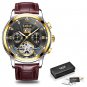 Gold black L_Business Watch Men Automatic Mechanical Tourbillon Watch Luxury Fashion Stainless Steel