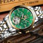 Silver white S_Business Watch Men Automatic Mechanical Tourbillon Watch Luxury Fashion Stainless Ste