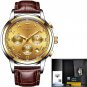 all gold leather_2023 Men Watch Luxury Top Brand  Sport Chronograph Watches Mens Waterproof Full Ste