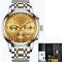 all gold steel_2023 Men Watch Luxury Top Brand  Sport Chronograph Watches Mens Waterproof Full Steel