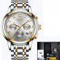 gold white steel_2023 Men Watch Luxury Top Brand  Sport Chronograph Watches Mens Waterproof Full Ste