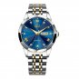 Rose gold blue_2023   Top Brand Luxury Man Wristwatch Waterproof Luminous Date Week Men Watches Stai