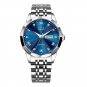 Silver blue_2023   Top Brand Luxury Man Wristwatch Waterproof Luminous Date Week Men Watches Stainle
