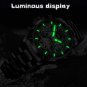Black blue_Automatic Tourbillon Watch for Men Mechanical Skeleton Tourbillon Mens Watches Waterproof