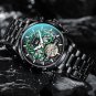 Black blue S_Automatic Tourbillon Watch for Men Mechanical Skeleton Tourbillon Mens Watches Waterpro