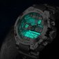 All black_Digital Men Military Watch 50m Waterproof Wristwatch LED Quartz Clock Sport Watch Male Big