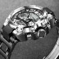 Black gold_Digital Men Military Watch 50m Waterproof Wristwatch LED Quartz Clock Sport Watch Male Bi