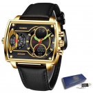Gold L_Watches For Men FOX Luxury Brand Sport Wristwatch Waterproof Military Quartz Digital Clock Me