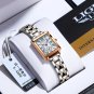 Gold white_2021  Brand SUNKTA Women Watches Fashion Square Ladies Quartz Watch Bracelet Set Dial Sim