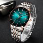 Gold red_2020  Luxury Ladies Watch Women Waterproof Rose Gold Steel Strap Women Wristwatch Top Brand