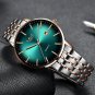 Rose gold blue_2020 Luxury Ladies Watch Women Waterproof Rose Gold Steel Strap Women Wristwatch Top