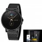 Black gold_Womens Watches Top Brand Luxury Waterproof Watch Fashion Ladies Stainless Steel Ultra-Thi